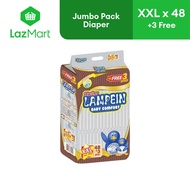 Twins Lampein Baby Comfort Jumbo Pack Diapers XXL (Over 15kg) 48s
