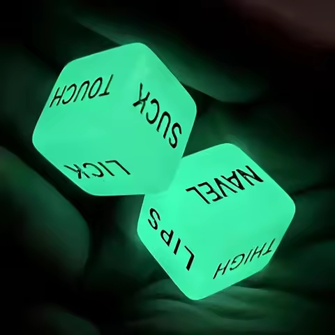 2PCS Luminous Love Dice-No Batteries Needed,Romantic New Game between Lovers, Suitable for Anniversa