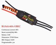 BLHeli 40A 30A 20A วงจร ESC ไร้ถ่าน80A 60A พร้อม UBEC สำหรับบังคับวิทยุ FPV DIY แบบหลายแกนปีกคงที่โม