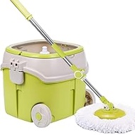 Mop, 2-in-1 Rotary Mop Spin Mop and Detachable Bucket Set with Microfiber Mop Pad Magic Microfiber Floor Mop Anniversary