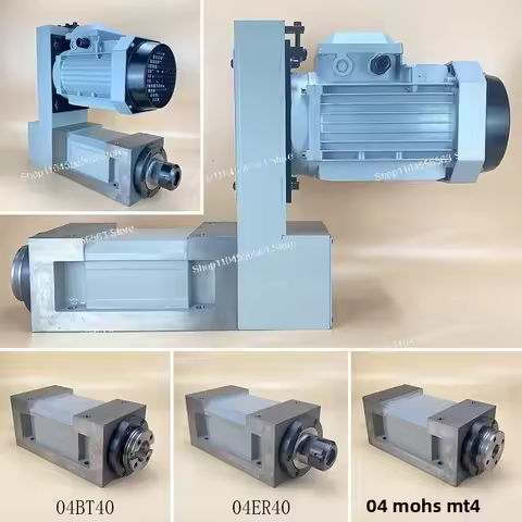 BT40/ER40/MT4 Spindle Motor Combo - 4# Industrial Boring Milling Drilling Grinding Power Head