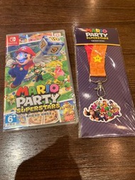全新Mario party superstars 送頸帶 證件帶 不議價 switch game