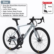 Jeep 26-inch road bike adult bike bear 150kg double disc brake 18 speed bike Aluminum frame bike 700