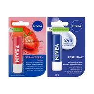 Nivea Lip Balm SPF 30 Strawberry Sun Original 4.8gr - Lip Care Essential Stick - Lipbalm, Bibir