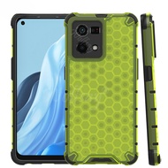 Shockproof Transparent Case For Oppo Reno 8 4G Honeycomb Armor Clear Case For Oppo Reno 8 4G Case Cover For Oppo Reno 8 7 4G