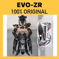 Rapido Coverset cover set DEMAK EVO ZR 110 (2) BLACK / ORANGE / GREEN / YELLOW EVOZR BODY COVER COMP