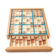 Wood Color Intelligence Five-in-One Sudoku Game Labyrinth Beech Number Montessori Education
