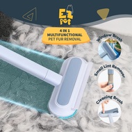 EZPET🐱【4 in 1 Multifunction Pet Fur Removal】Pet Brush Hair Removal Cleaning Brushes Cat Fur Remover 