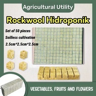 Agricultural rockwool soilless cultivation substrate, nutrient-rich rockwool seedling blocks for hyd