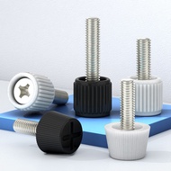 M3 M4 Black Plastic knurling Thumb Screws Phillips Hand Grip Knob Bolts