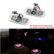 2 ชิ้น LED รถประตูยินดีต้อนรับ Laser P rojector โลโก้ประตูผีเงาไฟ LED สำหรับ Honda Accord C rosstour 2010-2019 เก่า Accord 2003-2013