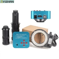 ♞YIZHAN 2K HDMI USB Digital Industrial Video Microscope Camera 38MP And Adjustable Magnification 13