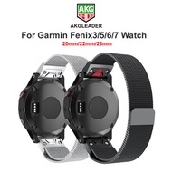 Milanese strap for Garmin Fenix 3/5/6/7 Watch 20mm/22mm/26mm