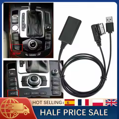 For Audi Q7 A5 A6 A8 A4 A5 8T Wireless Bluetooth Music Interface AUX Audio Adapter Cable AMI MMi 2G 