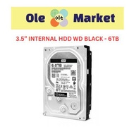 3.5” INTERNAL HDD WD BLACK - 6TB