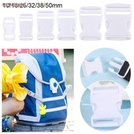 EIONG8686FT 2/5/10/20/30pcs Curved Buckle Hardware Dual Plastic White 6 sizes Paracord Bracelet Lock