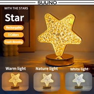 LED Rechargeable Star Table Lamp Luxury Night Light Diwali Home Decor Night Lamp LED Star Table
