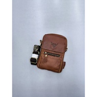 Original Rush Rider 502* Cow Leather Handphone Case Handphone Bag Sling Bag Beg Tali Pinggang