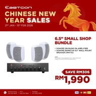 (CNY Offer 2026) Cafe Shop Sound System Set - SONORE 240W PA Amplifier + SONORE BGM6Y-W 6.5" Speaker