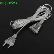 AUGUSTINE Power Extension Cord For Home EU Plug Christmas Lights LED String Light Fairy Lights Cable Plug Transparent Extension Cable