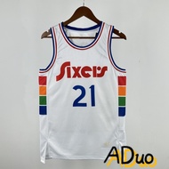 Hot pressed Philadelphia 76ers NBA Joel Embiid 2025 city edition Men white basketball jersey