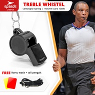 Speeds Whistle Referee Pluit Treble Whistle Sport Sport Simple 120db Bonus Lanyard Pocket Strap 007-20