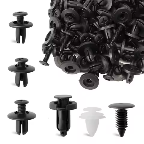 100pcs 6 Size Auto Fastener Clips Vehicle Retainer Rivet For Golf 7.5 Audi A4 B9 Ford Escape 4x4 Acc