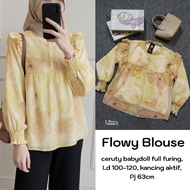 FLOWY BLOUSE CERUTY MOTIF