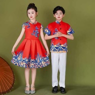 汉服 cheongsam muslimah kids cheongsam kids cheongsam dress Kanak-kanak, budak lelaki, Republik China,
