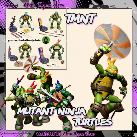 OUTART Toys Teenage Mutant Ninja Turtles Action Figures TMNT Anime Figures Kaiyodo Revoltech Ko Figu