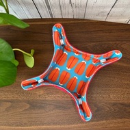 烏魚子圖案收納盤 台灣布