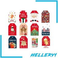 [Hellery1] 6x Christmas Tags Christmas Decorations Tree Hanging Ornament with String Hanging Tag Labels Christmas Gift Tags for Present