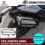 Motorcycle Exhaust Pipe Protective Bar Bumper Anti Drop Bar for ZONTES 368G 368 G ZT368G
