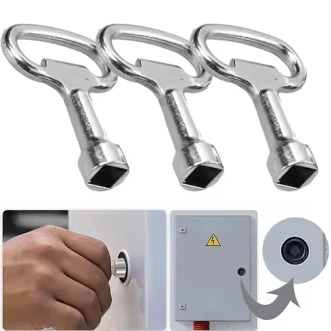 3Pcs Set Square Key 8x8mm Square Socket Special Lock Wrench Silver Square Wrenches For Cabinets Hand