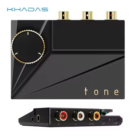 Khadas Tone2 Pro HiFi DAC Portable Desktop DAC AMP ES9038Q2M DAC Amplificador MQA 768K/32Bit and Nat