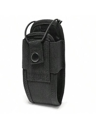 600d Molle 無線電對講機袋腰包支架口袋便攜式對講機皮套狩獵露營便攜包