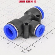 [5 Pieces]- PEG10-8 T-Tube Pneumatic Connector 8mm to 10 - 10mm Linhkien IC