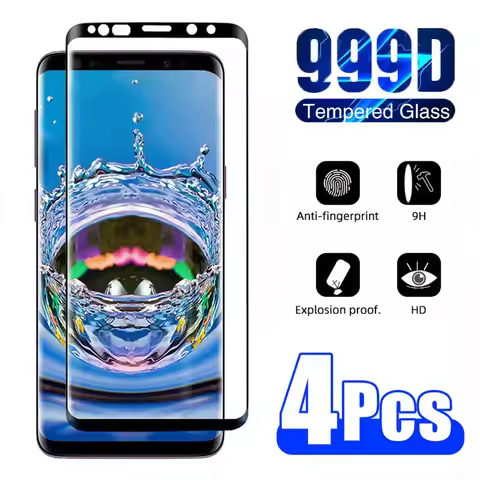 4PCS Curved Glass for Samsung S23 S22 S21 S20 S10 S9 S8 Ultra Plus full cover Screen Protector on Sa