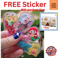 HSH FREE Sticker Girl Kid Children Cute Cartoon Hair Clip Pin . Random Pick . Hair Accessory . Door Gift Present 儿童流沙发夹