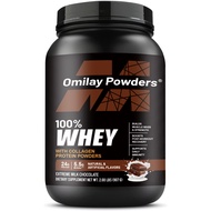 Omilay Whey Protein Isolate Strawberry Flavor เวย์โปรตีน BCAA อาหารเสริม หลังการออกกำลังกาย การกู้คื