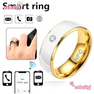 AHTY NFC Smart Ring, Stainless Steel Magic Wear Finger Digital Ring, Creative Wearable Connect Multi