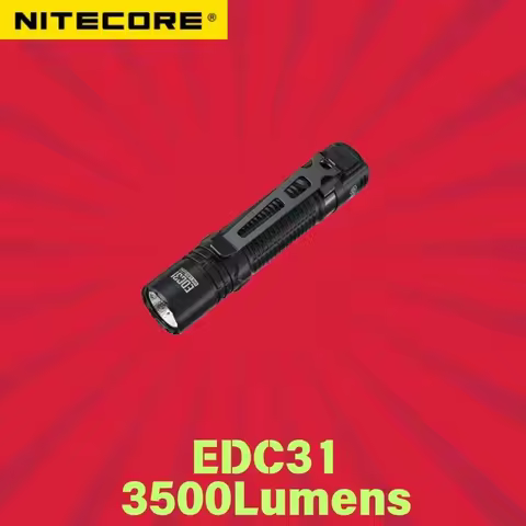 NITECORE EDC31 3500Lumens USB-C Rechargeable EDC Flashlight Bulit-In Battery Gear Law Enforcement Ta
