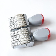 [starlightsaeMY] 6 digits Roller Stamp Number Seal Symbol Wheels Rollers Business Stamp Vintage