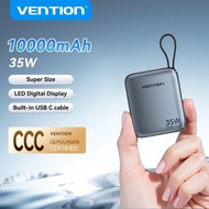 【CCC Certification】Vention Super mini PowerBank 10000mAh 35W/ 20000mAh 45W | Built In Cable