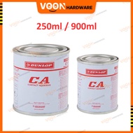 VOON 250ml 900ml Dunlop CA Contact Adhesive Glue Gum Yellow Repair Shoe Leather Wood Pelekat Gam Kas