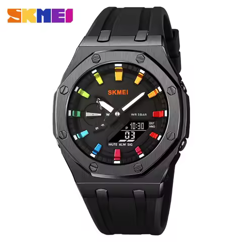 SKMEI Men's Watch Student Electronic Watch Multi functional Sports Waterproof Night Glow Electronic 