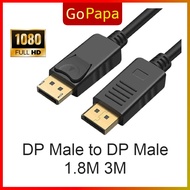 DisplayPort 1.4 Cable DP Male to DP Male 1080p HDR Support Full Copper 6.0mm Wire