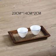 Wooden Rectangular Tea Tray Household Tea Cup Tea Tray Hotel Tea Cup Tray Tea Tray
