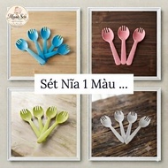 PLASTIC FORK (1 Color) disposable cake spoon_plastic cake spoon_ toge plastic spoon