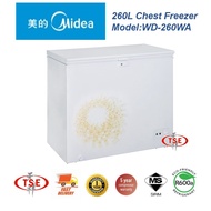 Midea WD-260WA Chest Freezer Eco Friendly R600a Refrigerant